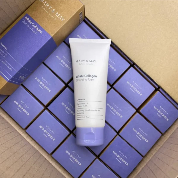 IMG_2889.webp White Collagen Cleansing Foam 150ml - Mary&May