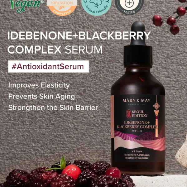 Idebenone + BlackBerry Complex Serum Seoul Edition 80ml - Mary&May