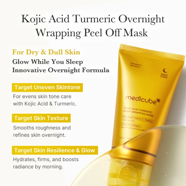 Kojic Acid Turmeric Night Wrapping Mask 75ml - Medicube