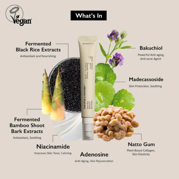 Black Rice Bakuchiol Eye Cream 20ml - HaruHaru Wonder