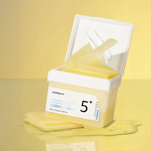 No.5 Vitamin-Niacinamide Concentrated Pad 180ml (70Pads)- Numbuzin
