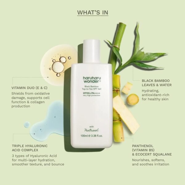 Black Bamboo Top-to-Toe SPF Veil 100ml - HaruHaru Wonder