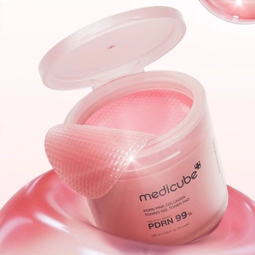 PDRN Pink Collagen Toning Gel Toner Pad 70ea - Medicube