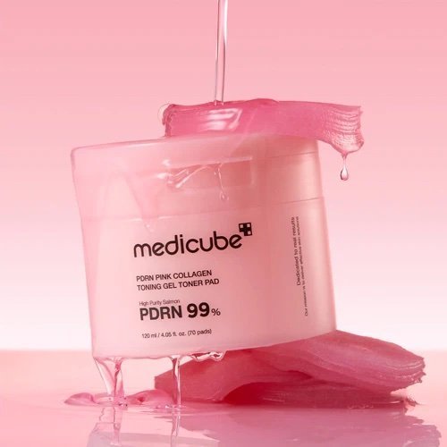 PDRN Pink Collagen Toning Gel Toner Pad 70ea - Medicube
